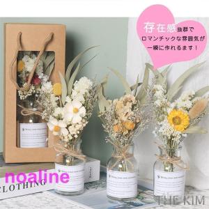 スーパー 手提げ袋付き ドライフラワー 花瓶付...の詳細画像3