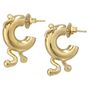 ヤージ ya-ji 紐ピアス ゴールド レッド アクセサリー : LOOPヤフー