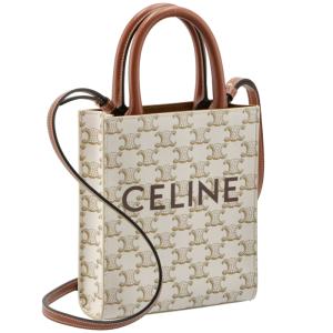 セリーヌ CELINE ショルダーバッグ ミニ バーティカル カバ トリオンフ キャンバス 2WAYハンドバッグ 19437 2BZK 01BC【0505_3】｜asafezone