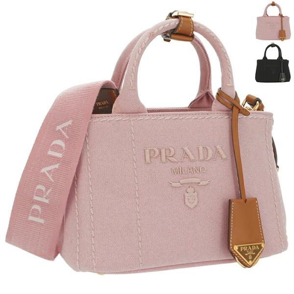 【並行輸入品】 プラダ PRADA ハンドバッグ CANAPA ミニ ジャルディニエール コットンキ...
