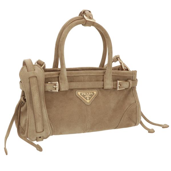 【並行輸入品】 プラダ PRADA ハンドバッグ ボニー ミニ スエード ショルダーバッグ 2026...