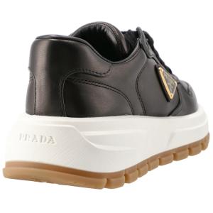 プラダ PRADA レザースニーカー 三角ロゴ...の詳細画像5