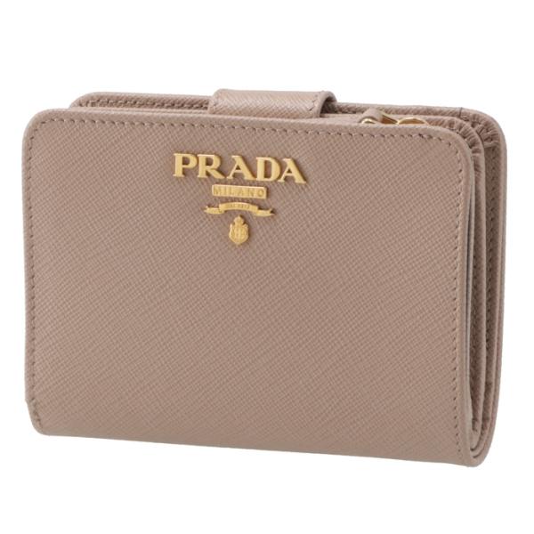 プラダ PRADA 財布 サフィアーノメタル 二つ折り財布 1ML018 QWA 236