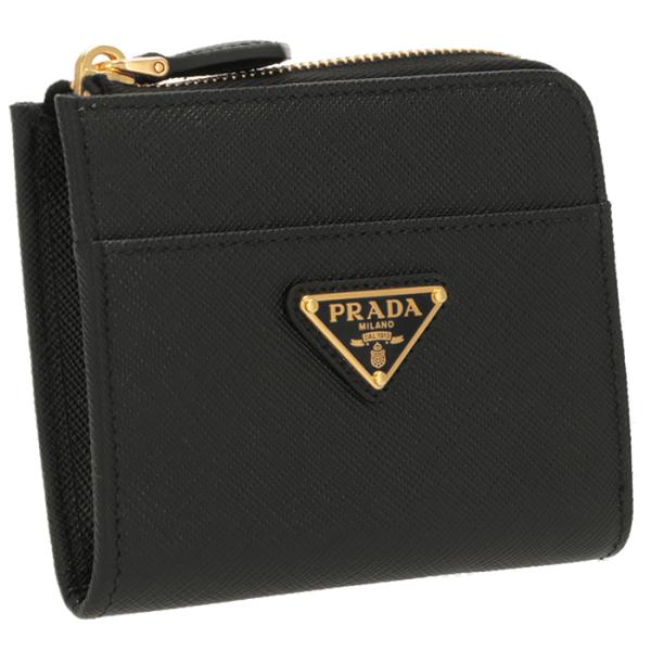 【並行輸入品】 プラダ PRADA 財布 L字ジップ サフィアーノ 小銭入れ カードケース ミニ財布...