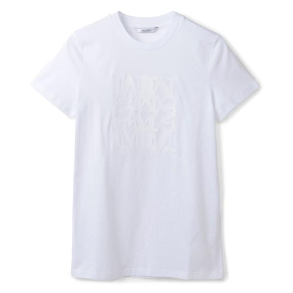 マックスマーラ MAX MARA Tシャツ TAVERNA アップリケ 半袖シャツ クルーネック シ...