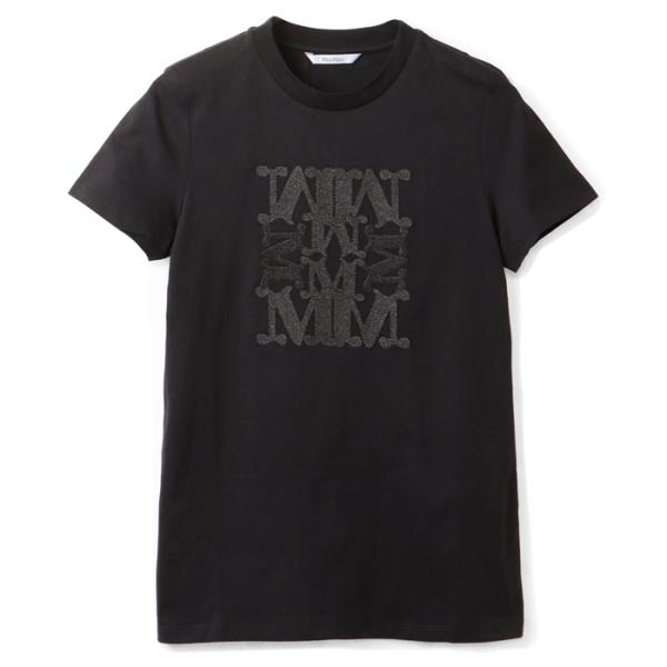 マックスマーラ MAX MARA Tシャツ TAVERNA アップリケ 半袖シャツ クルーネック シ...