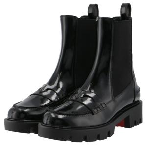 クリスチャンルブタン CHRISTIAN LOUBOUTIN アンクルブーツ MONTEZU LUG  サイドゴアブーツ 3210995 0001 BK01｜asafezone