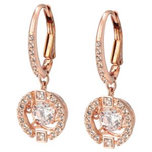 スワロフスキー SWAROVSKI フープピアス SPARKLING DANCE ラウンドカット ドロップピアス ジルコニア 5504753【0505_10】｜asafezone