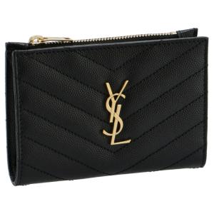 SALE サンローラン パリ SAINT LAURENT PARIS 財布 二つ折りミニ財布 キルティングレザー モノグラム 575974 BOW01 1000