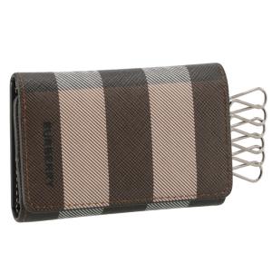 バーバリー BURBERRY メンズ 6連 キーケース チェック＆レザー メンズ 6連キーケース 8052799｜asafezone