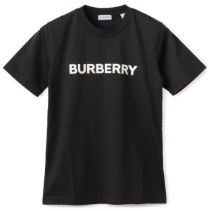 バーバリー BURBERRY Tシャツ ロゴ コットンシャツ ショートスリーブ 半袖シャツ ブラック 2024年春夏新作 8080324｜asafezone