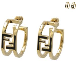 フェンディ FENDI フープピアス フォーエバー フェンディ ハギーピアス エナメルFFロゴ 8AH991 TL9