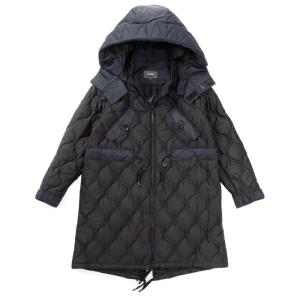 マッカージュ MACKAGE レディース ダウン KULA キルティングジャケット ロング丈 フーデッドコート KULA 0001 0001｜asafezone