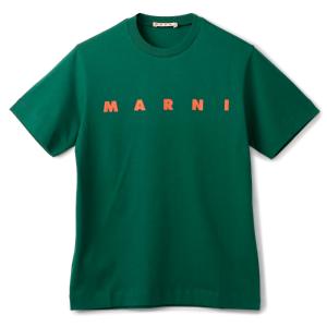 マルニ MARNI 大人もOK キッズ Tシャツ ロゴ 半袖 クルーネック ショートスリーブシャツ 2024年春夏新作 M002MV M00HZ 0M538｜asafezone