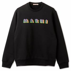 マルニ MARNI 大人もOK キッズ トレーナー RAINBOWロゴ スウェットシャツ 長袖 2024年春夏新作 M01076 M00J6 0M900｜asafezone