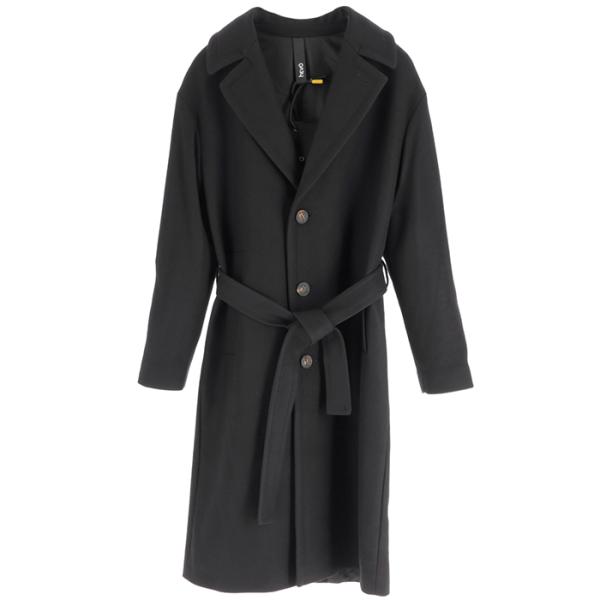 【並行輸入品】 HEVO メンズ ベルテッドコート オストゥーニ アルスター チェスター ネイビー ...