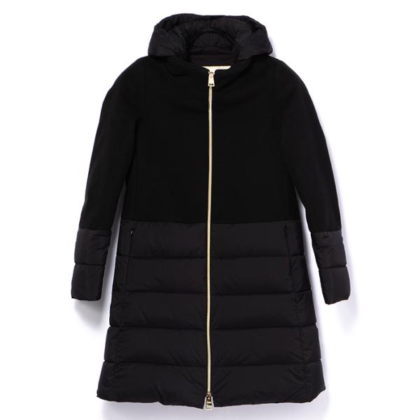 【並行輸入品】 HERNO ダウン レディース ダウンジャケット ウールMIX ダウンコート フーデ...