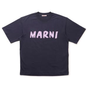 マルニ MARNI ロゴプリント Tシャツ オーバーフィット 半袖 2024年春夏新作 THJET49EPH USCS11 L2B99｜asafezone