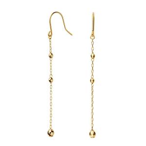 [VAヴァンドーム青山] K10イエローゴールド ミラーボールチェーンピアス GJVA0335 YGの商品画像