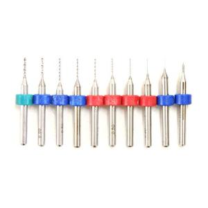 2435 PPLS 極細ドリル マイクロドリル 0.10〜1.00mm 10本組