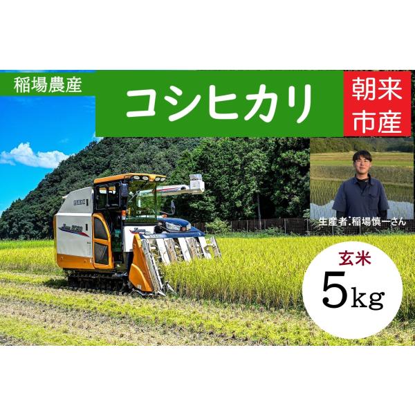 令和7年産【稲場農産】コシヒカリ5kg 【玄米】 国産米　減農薬　朝来市産 若手農家