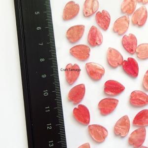 チャームパーツ 桜の花びら ラメ入り 12.5...の詳細画像1