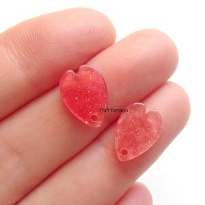 チャームパーツ 桜の花びら ラメ入り 12.5...の詳細画像2