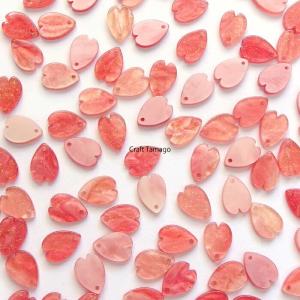 チャームパーツ 桜の花びら ラメ入り 12.5...の詳細画像3