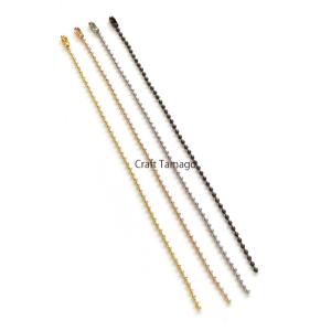 【10本】ボールチェーン 約14cm コネクタ...の詳細画像2