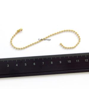 【10本】ボールチェーン 約14cm コネクタ...の詳細画像4