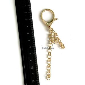 3又 バッグチャーム キーホルダー金具 チェー...の詳細画像2