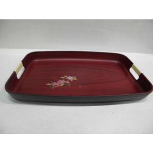 紀州漆器 長手盆/39×26cm 鉄仙柄/定価5...の商品画像