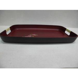 紀州漆器 長手盆/39×26cm 鉄仙柄/定価...の詳細画像2