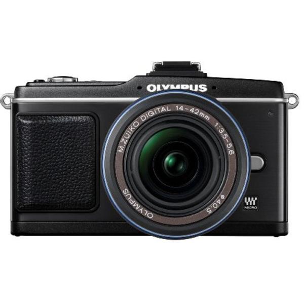 OLYMPUS マイクロ一眼 PEN E-P2 レンズキット ブラック E-P2LKIT-BLK