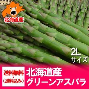 北海道 アスパラ 送料無料 グリーンアスパラ 2Lサイズ 北海道産 春旬野菜 アスパラガス 野菜