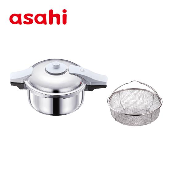 圧力鍋 サイズ(R) 蒸し器セット IH ガス 時短 節電 節ガス 活力なべ パスカル ステンレス ...