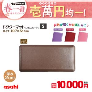 ドクターマット Sサイズ 4色 色おまかせ キッチン マット キッチンマット 洗面所 台所マット 拭ける 撥水 厚手 体圧分散 衝撃吸収 抗菌 アサヒ軽金属 公式