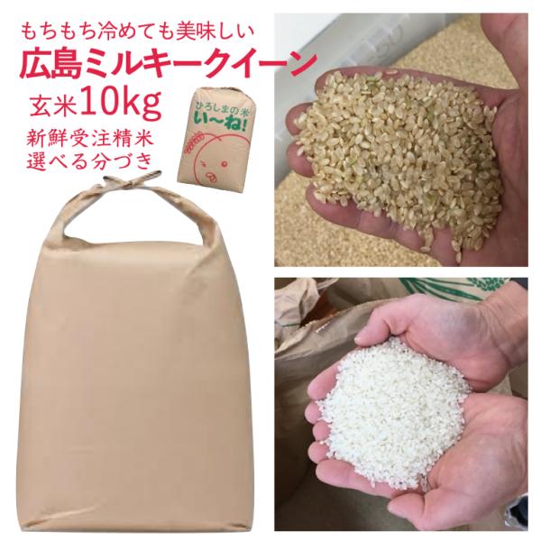 5年産 ミルキークイーン 玄米 10kg 出荷直前精米 選べる 精米 分づき 安い 送料無料 もちも...