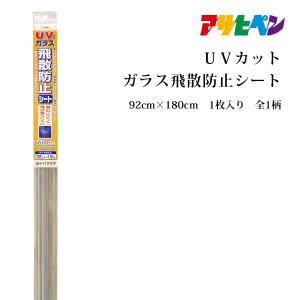 アサヒペン 防犯グッズ ガラスシート UVカット防災超強飛散防止