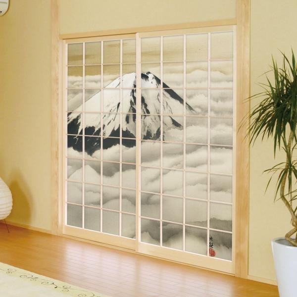 日本の名画 障子紙 横山大観 心神 2枚1組 のりで貼るタイプ 幅91cm×長さ182cm しょうじ...