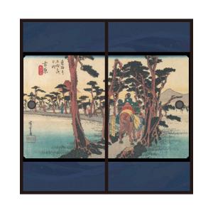 アサヒペン 浮世絵 ふすま紙 葛飾 北斎 神奈川沖浪裏 2枚1組 水で貼る
