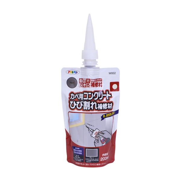 【在庫処分特価販売 在庫限り】 カベ用コンクリート ひび割れ補修材 補修材 アサヒペン