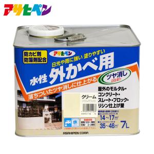 アサヒペン 水性外かべ凹凸塗料ツヤあり 7L : アサヒペンストア - 通販 