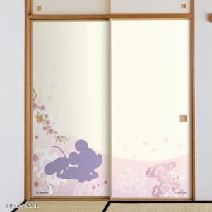 ふすま紙 ディズニー ミッキー和 NTLD-003F 襖紙 襖張り替え
