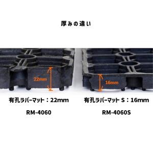 有孔 ラバーマットS 単品1枚 ゴムマット 約...の詳細画像3
