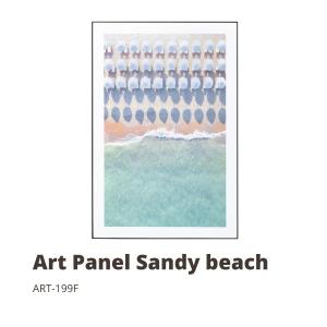 アートパネル Sandy beach W60ｘD4ｘH90 ポスター グラフィック デザインボード 壁掛け リビング 玄関 モダン ART-199F