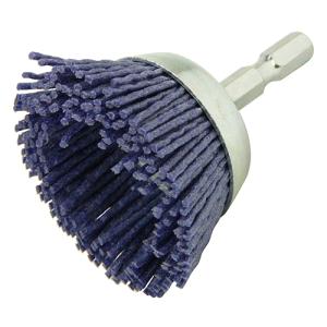 SK11 六角軸 ナイロンブラシ 荒目 50mm #80 電気ドリル