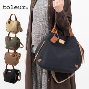 toleur トーラ　ナイロングログラン/カウレザー2WAYトート　11718　 軽いトートバッグ　軽量  A4 お弁当が入る お仕事バッグ　カジュアル　シンプル　ベーシック｜asahiya-group-first