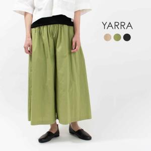 YARRA ヤラ INDIIAポプリンガウチョパンツ 1415-241 ナチュラル 大人 カジュアル シンプル トラッド｜asahiya-group-first