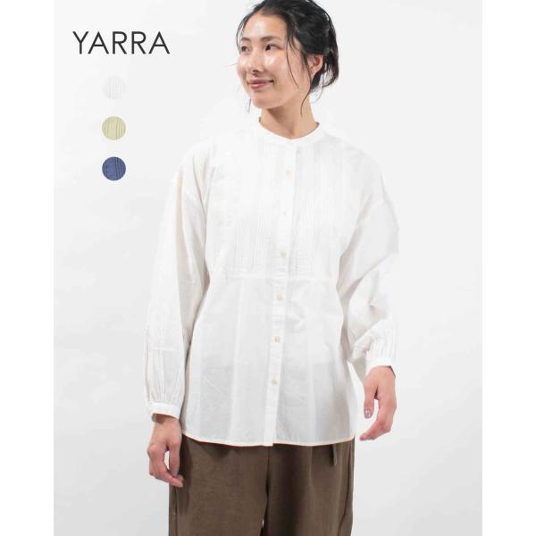 YARRA ヤラ INDIAフロントタックヨークブラウス 1548-232 レディース ナチュラル ...